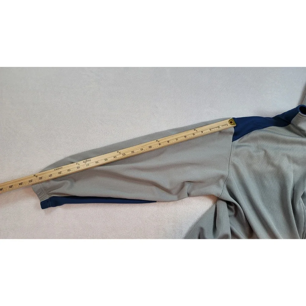 Jordan LOGO FullZip Jacket Adult Mens Size Large Gray Blue Track Warm Up Pockets